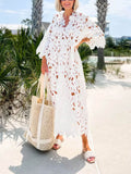 Trizchlor-Lace Cover Up Beach Midi Dress