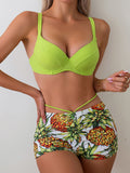 Trizchlor-Casual Resort Printed Split Bikini Set