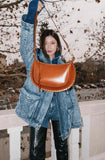 Trizchlor - 2024 New Women Bags Genuine Leather Shoulder Bag Rivet Decoration Handbag