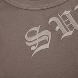 Trizchlor - Logo Embroidered Patchwork Long Sleeve Crop Top