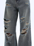 Trizchlor - Distressed Straight Fit Jeans