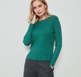 Trizchlor Basic O-neck Knitting Warm Sweaters 2023 Women Jumper Slim Pullovers Sweater Solid Long Sleeve Tops Autumn Winter