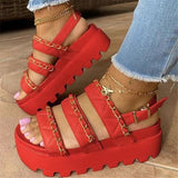 Wedges Shoes For Women High Heels Sandals Summer Shoes 2023 Flip Flop Chaussures Femme Platform Sandals Plus Size 35-43-GA