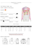 Trizchlor sexy fashion hollow out female two piece set t shirt spring summer casual high street colorful slim wild t shirt women