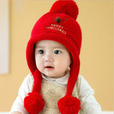 Christmas Gift Baby Winter Hat Christmas With Pompon Newborn Accessories Children's Cap Kids Girls Boys New Born Clothes Clothing Cute Infant