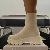 Trizchlor Autumn And Winter New High-Top Socks Boots Ladies Designer Boots Ladies Slip-On Sneakers Zapatillas Walking Shoe Basket Men