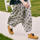 Trizchlor Parent-child wear imakokoni casual two-piece flower denim jacket polka dot wide leg pants female summer 213389