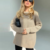 Trizchlor 2023 Spring Autumn  Knitted Sweaters Sweaters for Women Fashion Long Sleeve Pullover Sweater Oversized Christmas Clothes