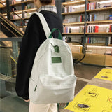 Trizchlor Fashion College School Bag Backpacks for Women Striped Book Packbags for Teenage Girls Men Travel Shoulder Bags Rucksack