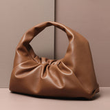 Monogrammed Letters Pouch Genuine Soft Leather Women Cloud Bag New Handbag Fashion Hand Purse Clutch Bag Dumpling Shoulder Bag