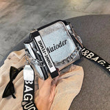 Trizchlor 2023 Luxury Handbag Crossbody Women Shoulder Bag Tote Female Handbags Letter PU Leather Purse Messenger Crossbody Laser Clutch
