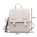 Trizchlor 2023 Fashion Women Backpack Female High Quality Leather Small Book School Bags for Teenage Girls Sac A Dos Travel Rucksack Mochilas