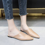 Trizchlor 2023 New Summer Slippers Slip On 5 CM Square Heel Shoes High Heels Women Pumps Slides Sandals