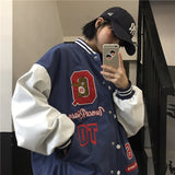 Christmas Gift Chic Funny Beans Oversized Jacket Women Winter Clothes 2021 Hip Hop Streetwear American Casual Outerwear Fashion Korean Coats