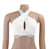 Trizchlor 2022 Summer Sexy Tank Top White  Halter Crop Tops Women Y2k Fashion Casual Female Sleeveless Graduation Party Corset Camisole Cropped Top