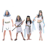Trizchlor Halloween Family Sexy Egypt Cleopatra Costume For Women Girls Men Pharaoh Costumes Boys Halloween New Year Party Fancy Dress