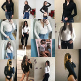 Trizchlor Sexy Sheath Velvet Rompers Women Bodysuit Long Sleeve Regular Zipper Jumpsuits Women Fashion Streetwear Outfits Overalls
