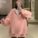 Trizchor Loose Thin Women Baseball Uniform Jacket 2022 Spring Summer New Fashion Ins Korean Style Leisure Solid Color All-Match Hoodies