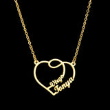 Trizchlor Atoztide Custom Letter Necklaces Personalized Jewelry Chain Pendant Name Gold Necklace For Women Stainless Steel Gifts