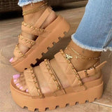 Wedges Shoes For Women High Heels Sandals Summer Shoes 2023 Flip Flop Chaussures Femme Platform Sandals Plus Size 35-43-GA
