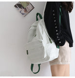 Trizchlor Fashion College School Bag Backpacks for Women Striped Book Packbags for Teenage Girls Men Travel Shoulder Bags Rucksack