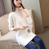 Trizchlor New Women Sweaters And Pullovers Female Autumn Winter Turtleneck Sweater Women Long Knitted Tricot Jumper Pull Femme S-3XL