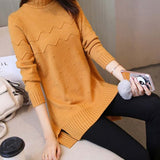 Trizchlor New Women Sweaters And Pullovers Female Autumn Winter Turtleneck Sweater Women Long Knitted Tricot Jumper Pull Femme S-3XL