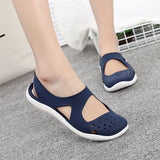 Trizchlor Women's Sandals 2023 Fashion Lady Girl Sandals Summer Women Casual Jelly Shoes Sandals Hollow Out Mesh Flats Beach Sandals