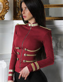 Trizchlor Women Jackets Spring Autumn Coat 2023 Party High Quality Green Plus Size Elegant Long Sleeve Bandage Jacket Bodycon