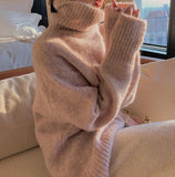 Trizchlor Turtleneck Sweater Women Korean Top Fashion Pullovers Batwing Sleeve Plus Size Winter Clothes Knit Sweater Women