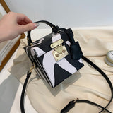 Trizchlor Pu Leather Stone Pattern Box Purses and Handbags Crossbody Bag Female Design Fashion Women Shoulder Bags Party Brand Clutch Bag