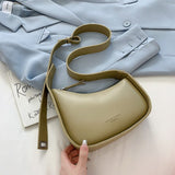 Trizchlor Back To College Pu Leather Adjustable Shoulder Strap Shoulder Bags For Women 2023 New Women's Handbags Casual Zipper Crossbody Bag Sac Epaule