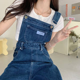 Trizchlor New Design Denim Jumpsuit Women Korean Fashion Baggy Jeans Jumpsuits High Waist Wide Leg Overalls Trousers Woman