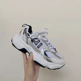 Trizhclor Ins wind reflective old shoes women spring sports casual shoes flat breathable comfortable women's shoes