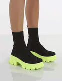 Trizchlor Autumn And Winter New High-Top Socks Boots Ladies Designer Boots Ladies Slip-On Sneakers Zapatillas Walking Shoe Basket Men