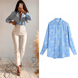 Women satin blouse long sleeve zebra print shirts Vintage office ladies tops femme chandails za 2020 fashion blusa de mujer ins