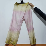 Trizchlor Fashion Tie-dye Print Pantalones De Mujer 2022 Vintage High Waist Pants Female Home Wide Leg Pant Pajamas Trousers Women