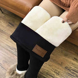 Garemay High Waist 12%Spandex Warm Pants Winter Skinny Thick Velvet Fleece Girl Leggings Women Trousers Pants For Women Leggings