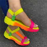 Trizchlor Big Size 43 Multi Colors Casual Shoes Woman Flat Dropship Comfortable Sandals Female Light Sandalias De Mujer