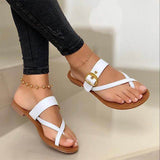 Trizchlor Fashion Slippers For Women Clip Toe Summer Buckle Sandals Casual Ladies Beach Shoes Woman Flip Flops Female 2023 Square Heels