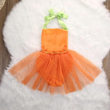 Trizchlor Halloween Baby Girl Clothes Party Costume Romper Ruffles Cute Fancy Tutu Sleeveless Baby Girls Outfit