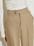 Trizchlor Minimalism Winter Pants For Women Elegant High Wais Wide Leg Pants Office Lady Suit Pant Female Casual Trousers 12130402