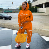 Two Piece Outfits for Women Fall Clothes Long Sleeve Hoodies and Pants Sweat Suits Lounge Wear Matching Sets Tracksuit
