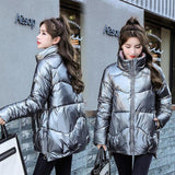 Christmas Gift Women's 2021 New Winter Jacket High Quality Stand Up Collar Coat Women Fashion Warm Woman Winter Jackets Casual Clothing Parkas