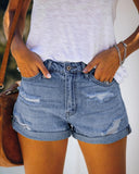 Trizchlor 2022 Women Slim Hole Denim Shorts Fashion Casual Summer Denim Shorts Sexy Wash Streetwear Shorts Ripped High Waist Women Jeans