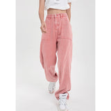 Trizchlor Pink Woman's Jeans High Waist 2024 Summer Wide Leg Denim Trouser Baggy Streetwear Chic Design Ladies Vintage Straight Jean Pants
