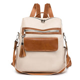 Back to School  High Quality Pu Leather Woman Backpack Soft Vintage Bag Pack 2023 New Ladies Travel Rucksack