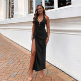 Cyber Monday Sales Trizchlor Summer For 2022 Tank Strap Designer Clothes Backless Casual Evening Party Sexy Women's Prom One Piece Basic Corset Maxi Dress