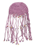 Trizchlor Chic Women Fashion Knitted Hats Y2K Aesthetics Retro Crochet Hollow Out Tassels Hats Caps Boho Holiday Beach Skullies