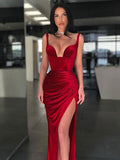 Trizchlor Autumn Velvet Ruched Sexy Y2K Clothes Sleeveless Backless Side Slit Bodycon Midi Dress For Women 2023 Club Party Elegant